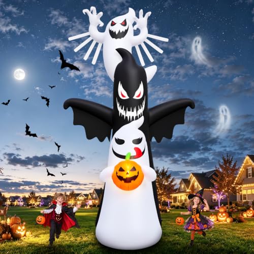 Halloween Inflatable Giant Double Sided Ghost Inflatable Decor