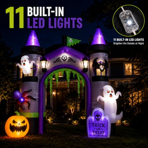 Inflatable Halloween Decorations Archway Entrance for Event Nights