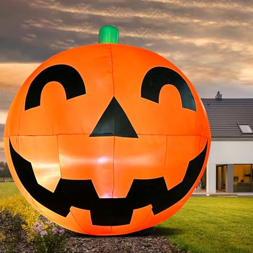 Giant Halloween Inflatable Pumpkin Decorations with LED Lights