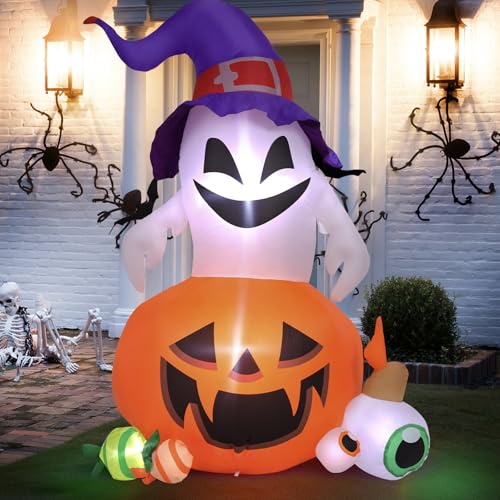 Halloween Inflatable Outdoor Decoration Pumpkin and Ghost Display