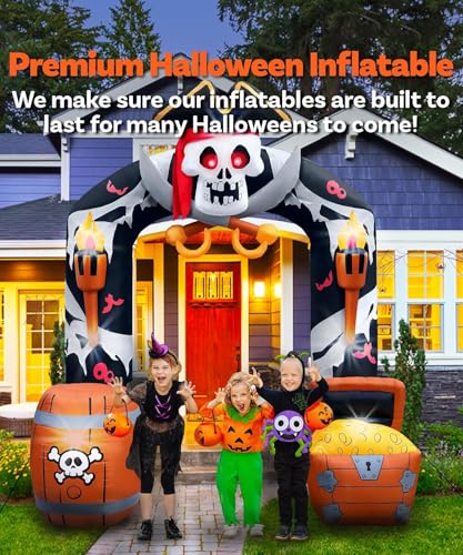 Halloween Inflatables Pirate Skull Archway Outdoor Decoration
