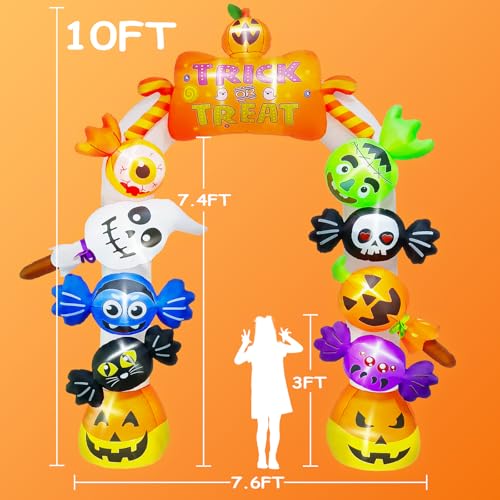 Halloween Inflatables Archway Candy Ghost Decoration