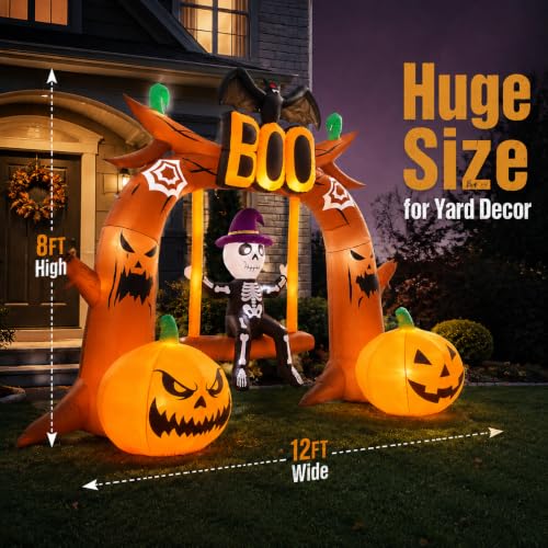 Giant Halloween Inflatables Boo Archway