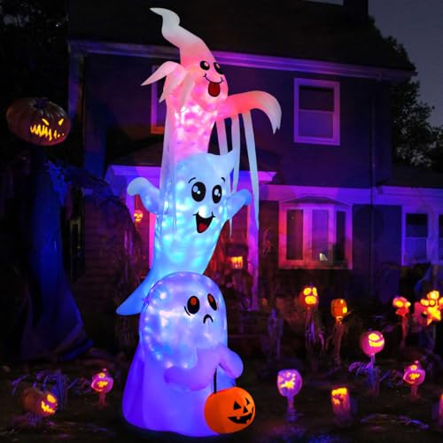 Halloween Inflatable Ghost Display GOOSH 9 Three Ghosts