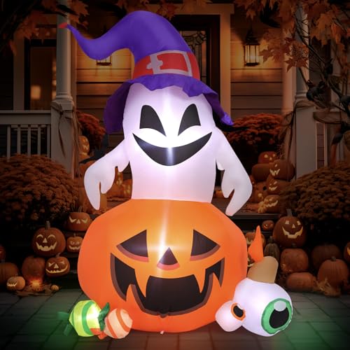 Halloween Inflatable Outdoor Decoration Pumpkin and Ghost Display