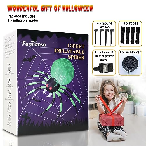 Inflatable Halloween Spider Outdoor Giant Blow Up Spider
