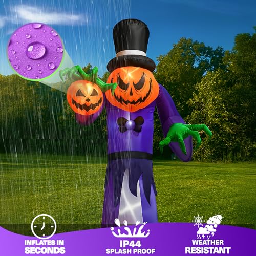 Giant Halloween Inflatable Pumpkin Grim