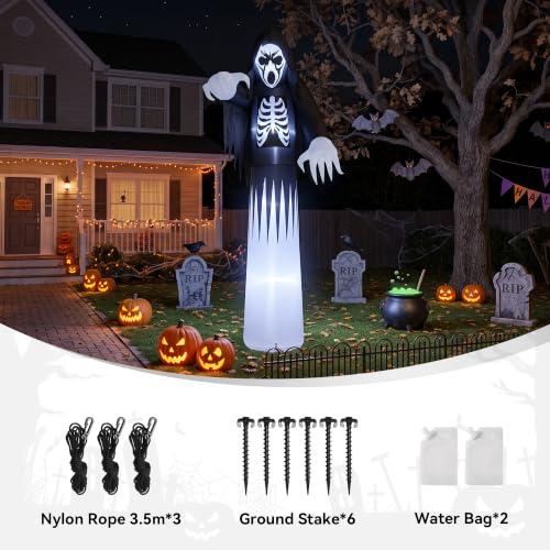 Giant Halloween Inflatables Grim Reaper Outdoor Decorations