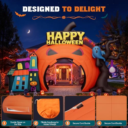 Inflatable Pumpkin Arch for Halloween Events Albott