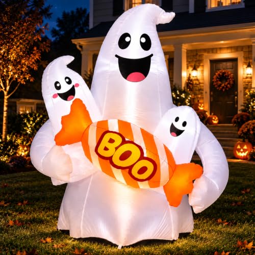 Inflatable Ghost Yard Decor for Halloween Events