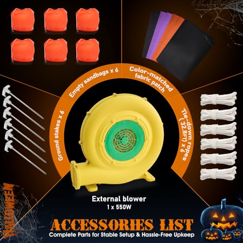 Giant Inflatable Halloween Pumpkin Outdoor Yard Decoration