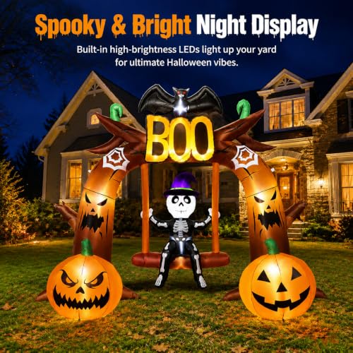 Giant Halloween Inflatables Boo Archway