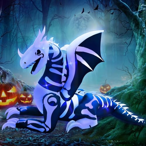 Halloween Inflatable Dragon Skeleton Outdoor Decoration