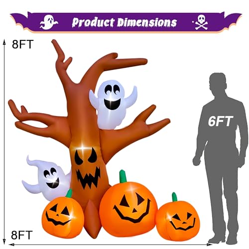 Halloween Inflatable Dead Tree Outdoor Decorations