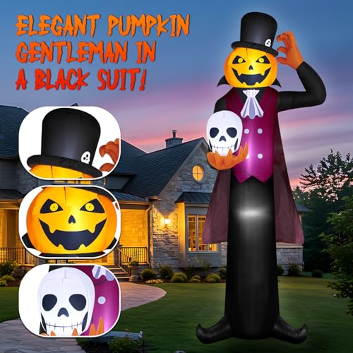 Giant Halloween Inflatable Pumpkin Ghost Vampire Yard Display