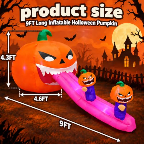 Lighted Blow Up Inflatable Giant Pumpkin for Lawn Events