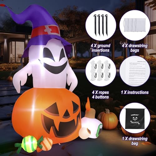 Halloween Inflatable Outdoor Decoration Pumpkin and Ghost Display