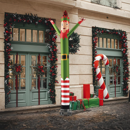 20ft Holiday Elf Inflatable Tube Man