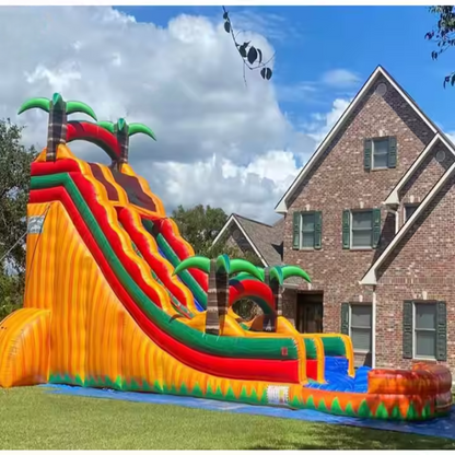 Giant Inflatable Water Slide Adventure Park Jungle