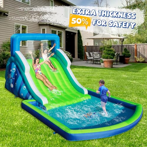 Inflatable Water Slide Huge Blow Up Water Park for Outdoor Backyard