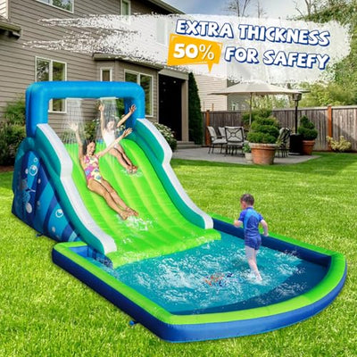 Inflatable Water Slide Huge Blow Up Water Park for Outdoor Backyard