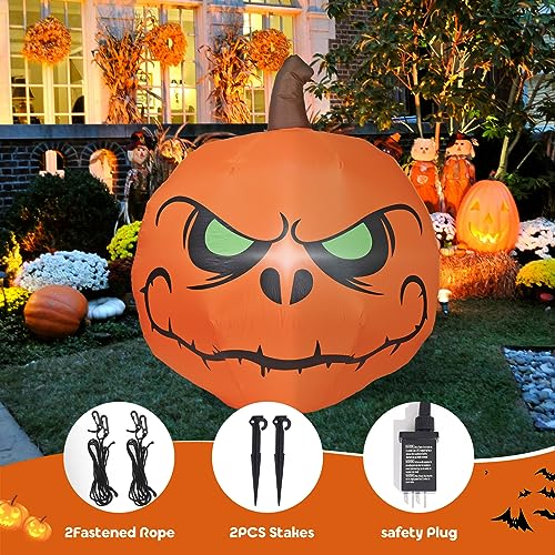 Commercial Halloween Inflatable Pumpkin with LED Lights Display
