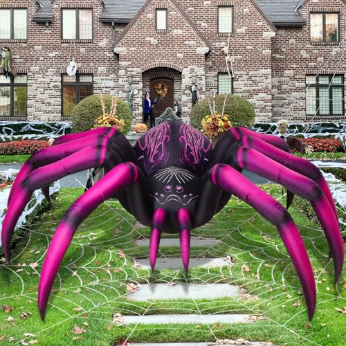 Lighted Inflatable Spider Display Long Halloween Inflatable