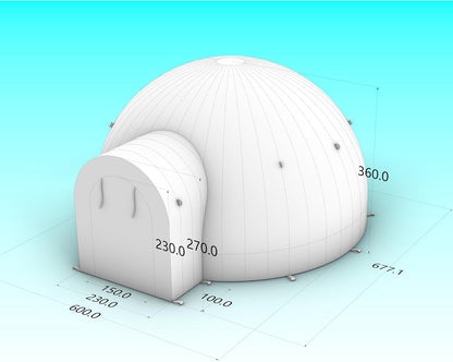 Outdoor Portable Inflatable Igloo Dome Tent with Led Light for Party Wedding Event Camping