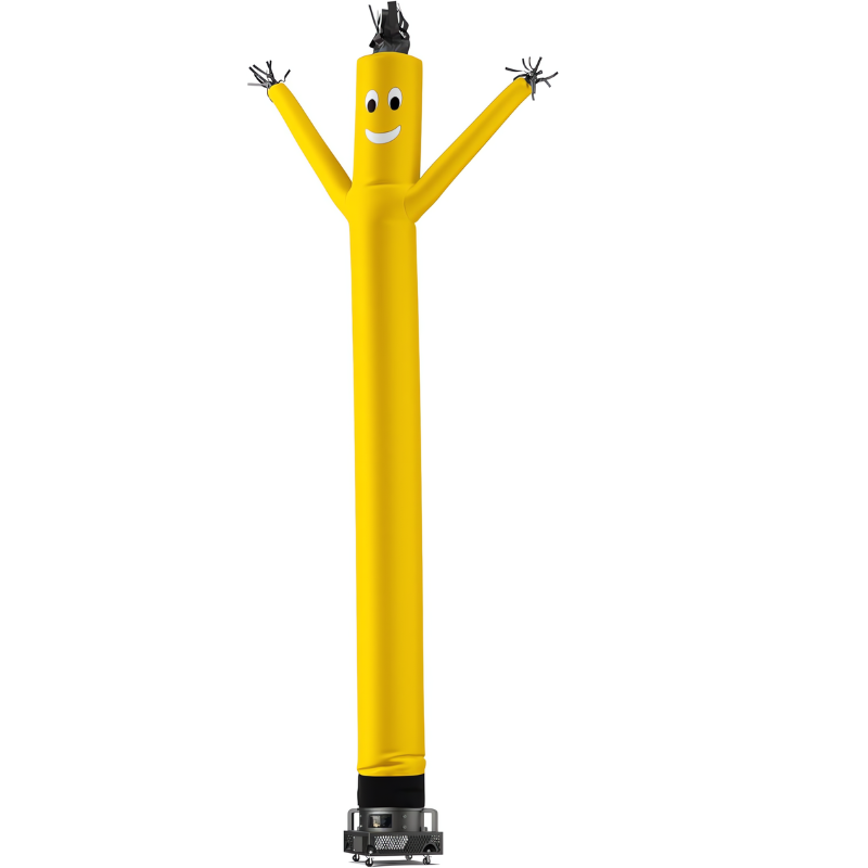 Gelber aufblasbarer Wacky Tube Man - 20ft Promo-Set