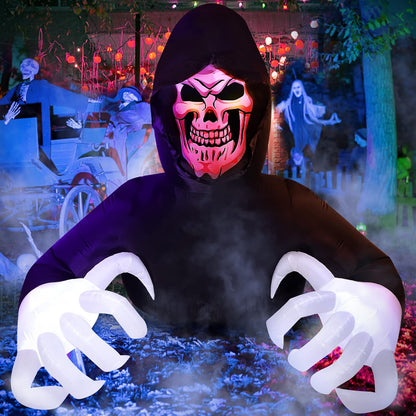 Inflatable Grim Reaper Halloween Decoration for Yard