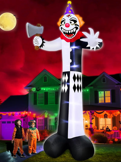 OVNI inflable de Halloween con abducción de vaca y luces LED