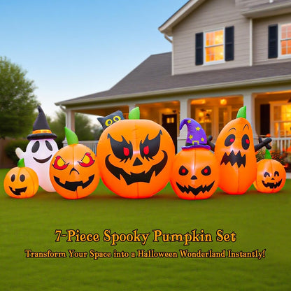 Halloween Inflatable Tree with LEDs for Yard