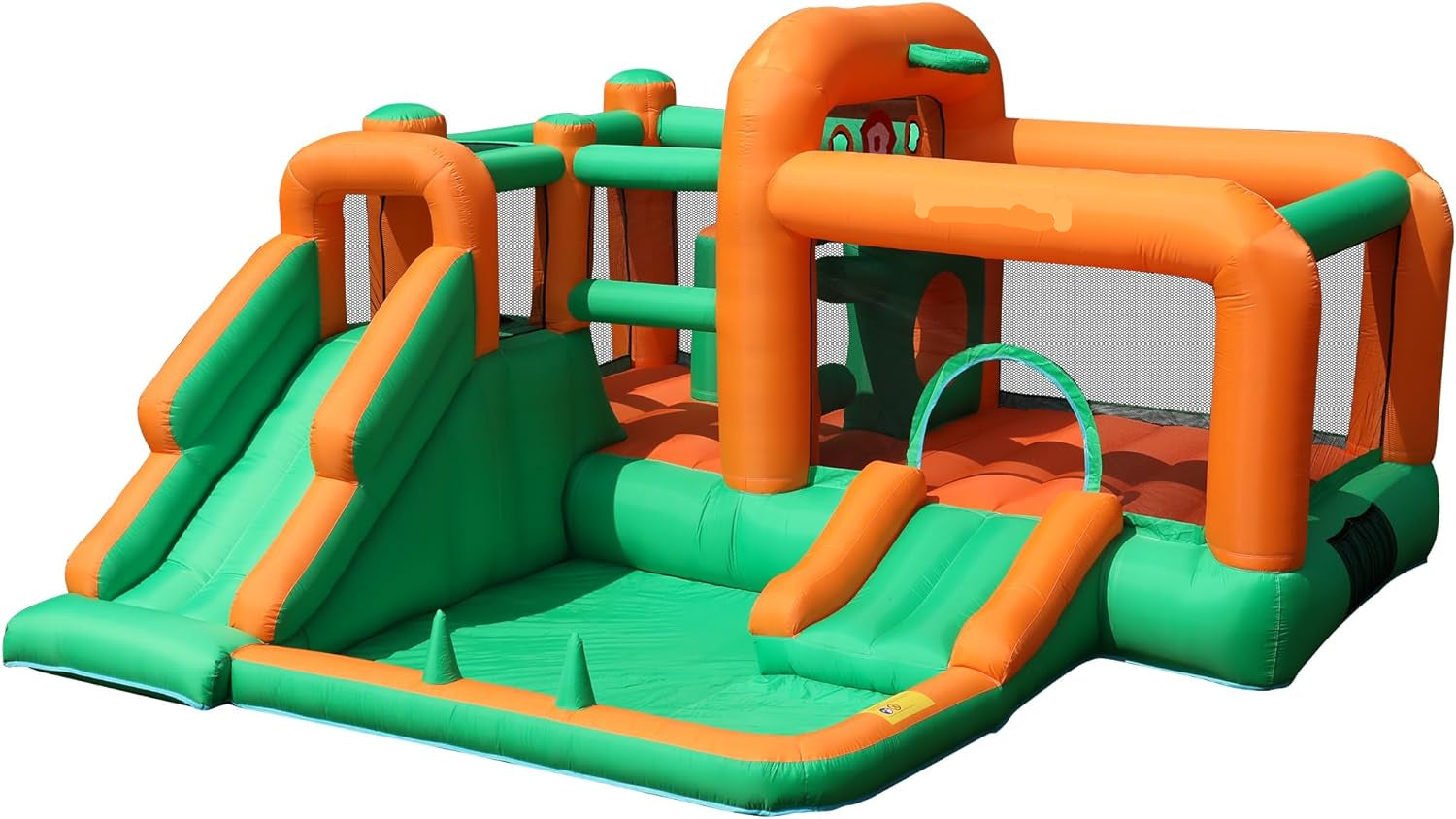 Bounce House with Dual Slides & Ball Pit for Kids