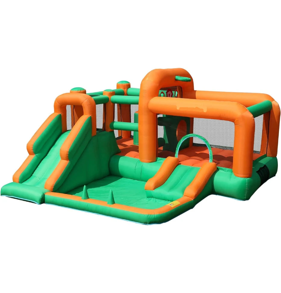 Bounce House with Dual Slides & Ball Pit for Kids