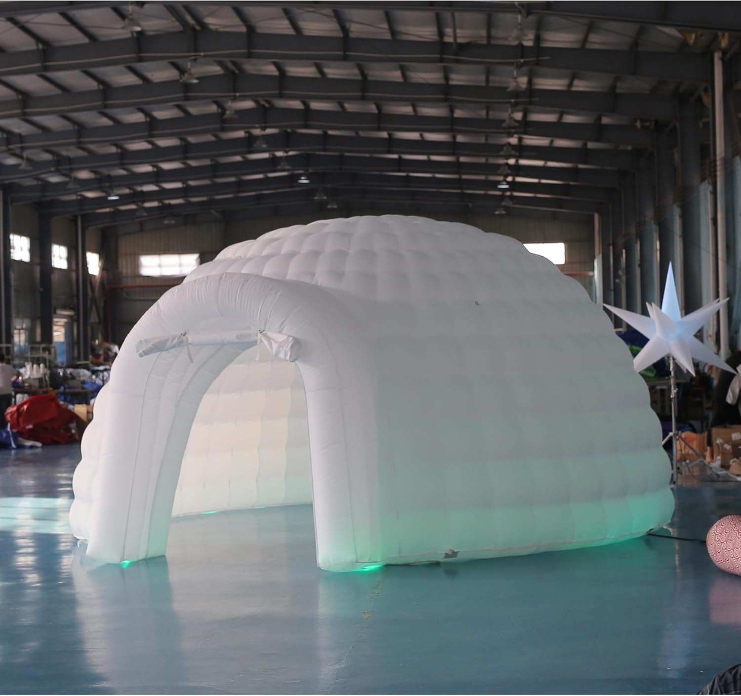 Outdoor Portable Inflatable Igloo Dome Tent with Led Light for Party Wedding Event Camping