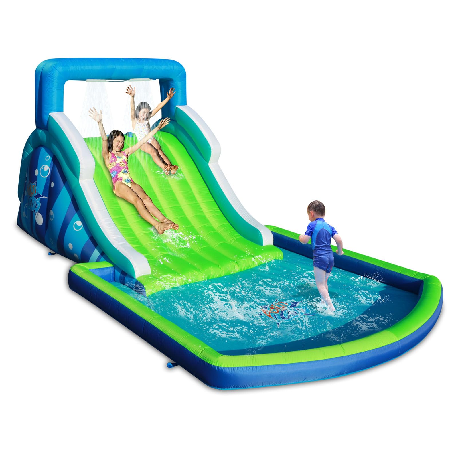 Inflatable Water Slide Huge Blow Up Water Park for Outdoor Backyard
