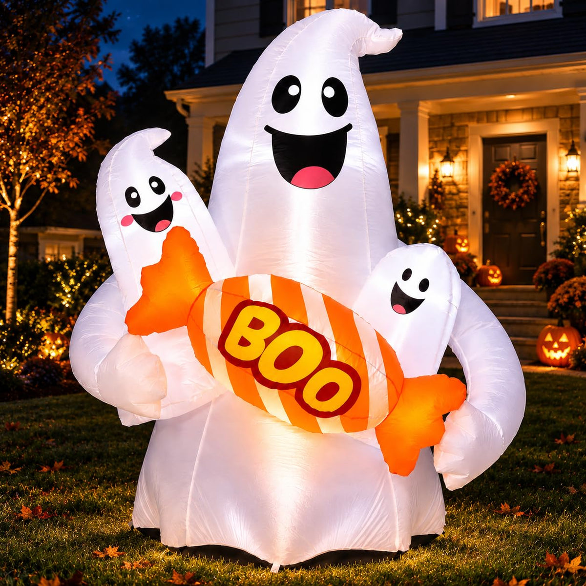 Inflatable Ghost Yard Decor for Halloween Events