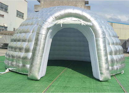 Outdoor Portable Inflatable Igloo Dome Tent with Led Light for Party Wedding Event Camping