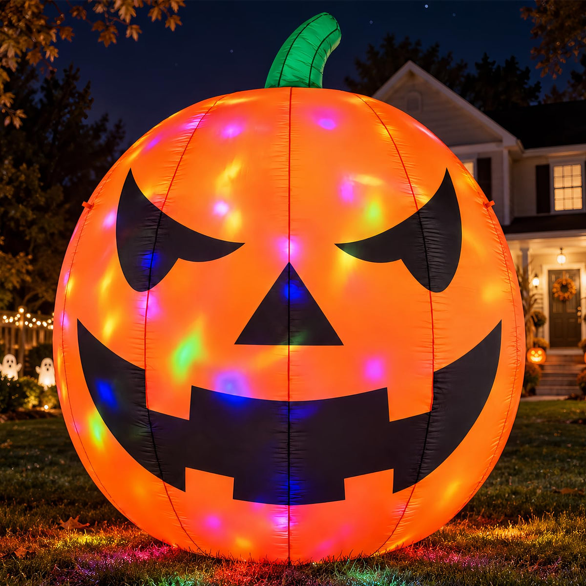 Lighted Jack O Lantern Inflatable Halloween Giant Pumpkin