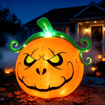 Halloween Inflatable Pumpkin Yard Decoration for Seasonal Events