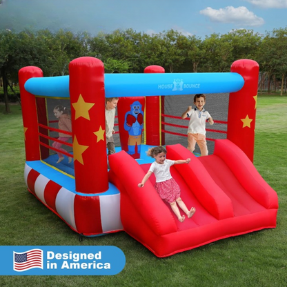 Kids 11 x 8.5 Boxing Ring Bounce House Castle