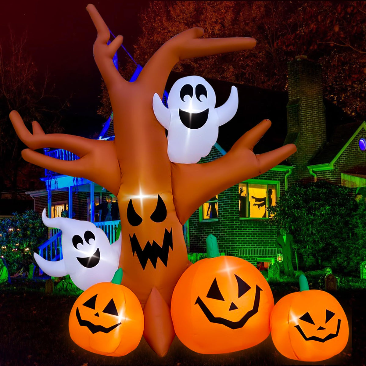Halloween Inflatable Dead Tree Outdoor Decorations