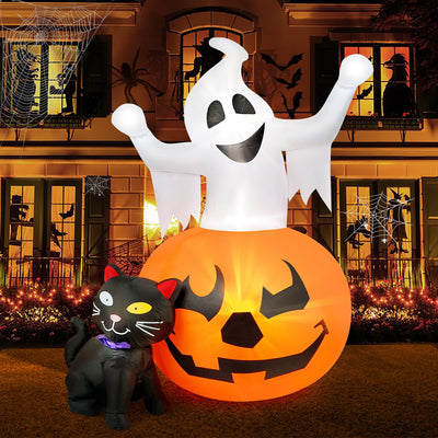 Lighted Halloween Inflatables Outdoor Ghost Yard Decoration