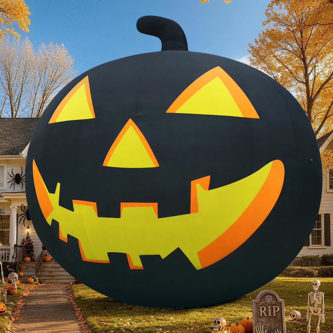 Commercial Giant Inflatable Pumpkin Display for Halloween Events