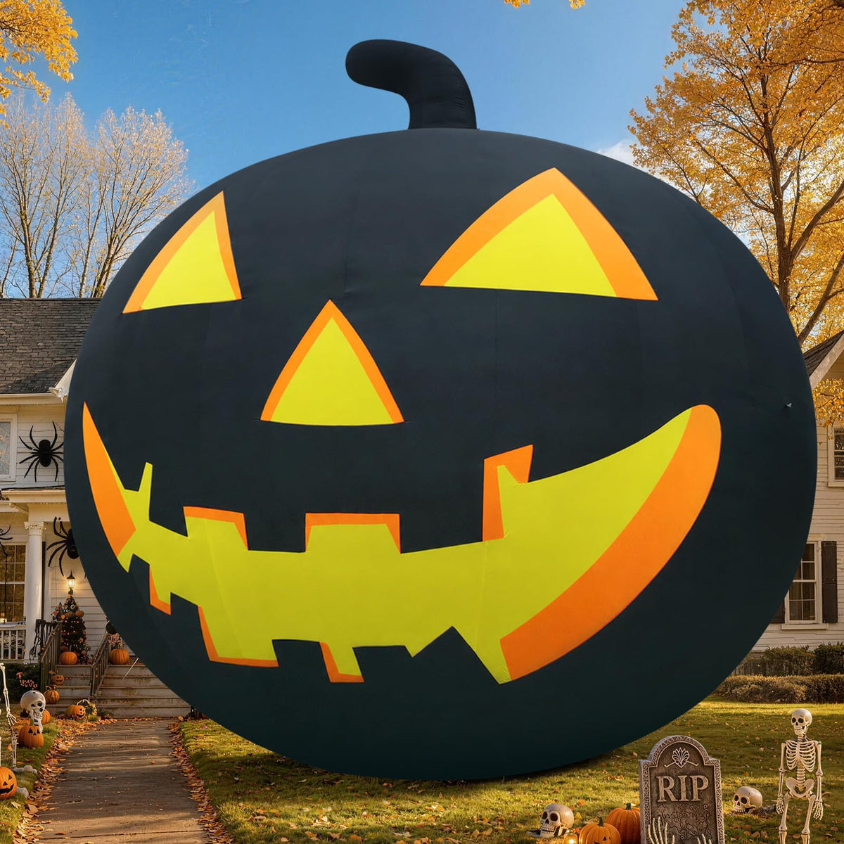 Commercial Giant Inflatable Pumpkin Display for Halloween Events
