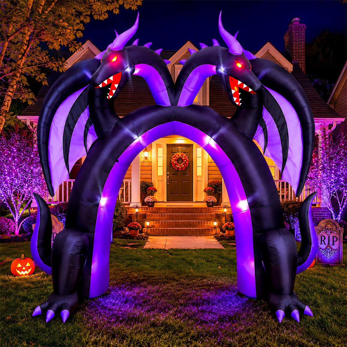 Halloween Inflatable Dragon Archway Walk Through Entrance