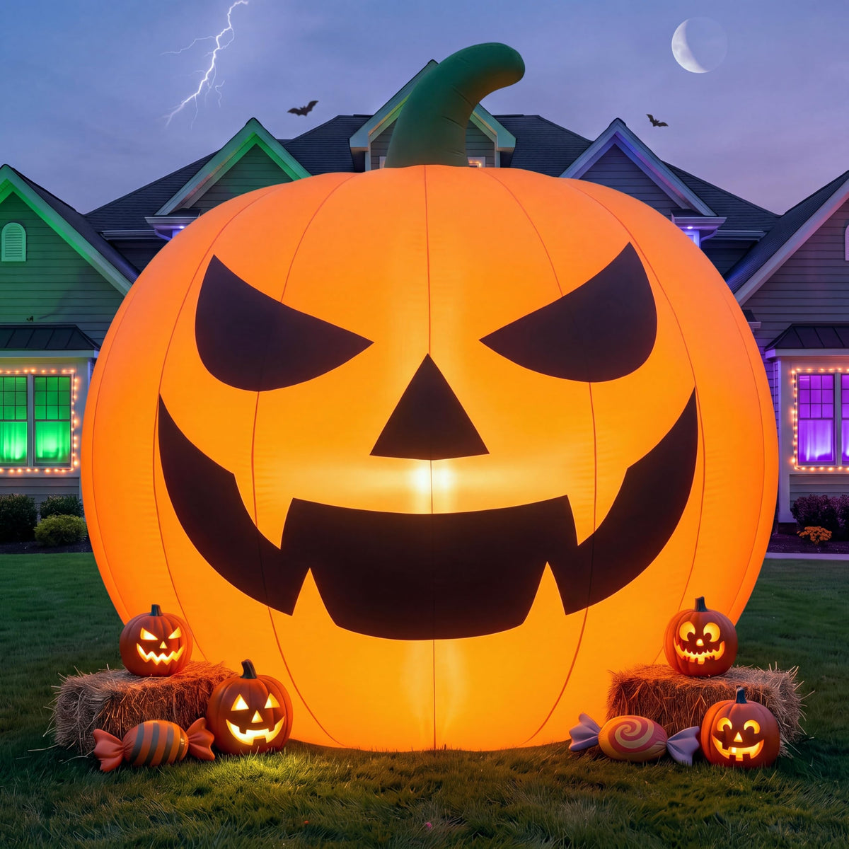 Outdoor Inflatable Yard Decoration Halloween Giant Inflatable Pumpkin