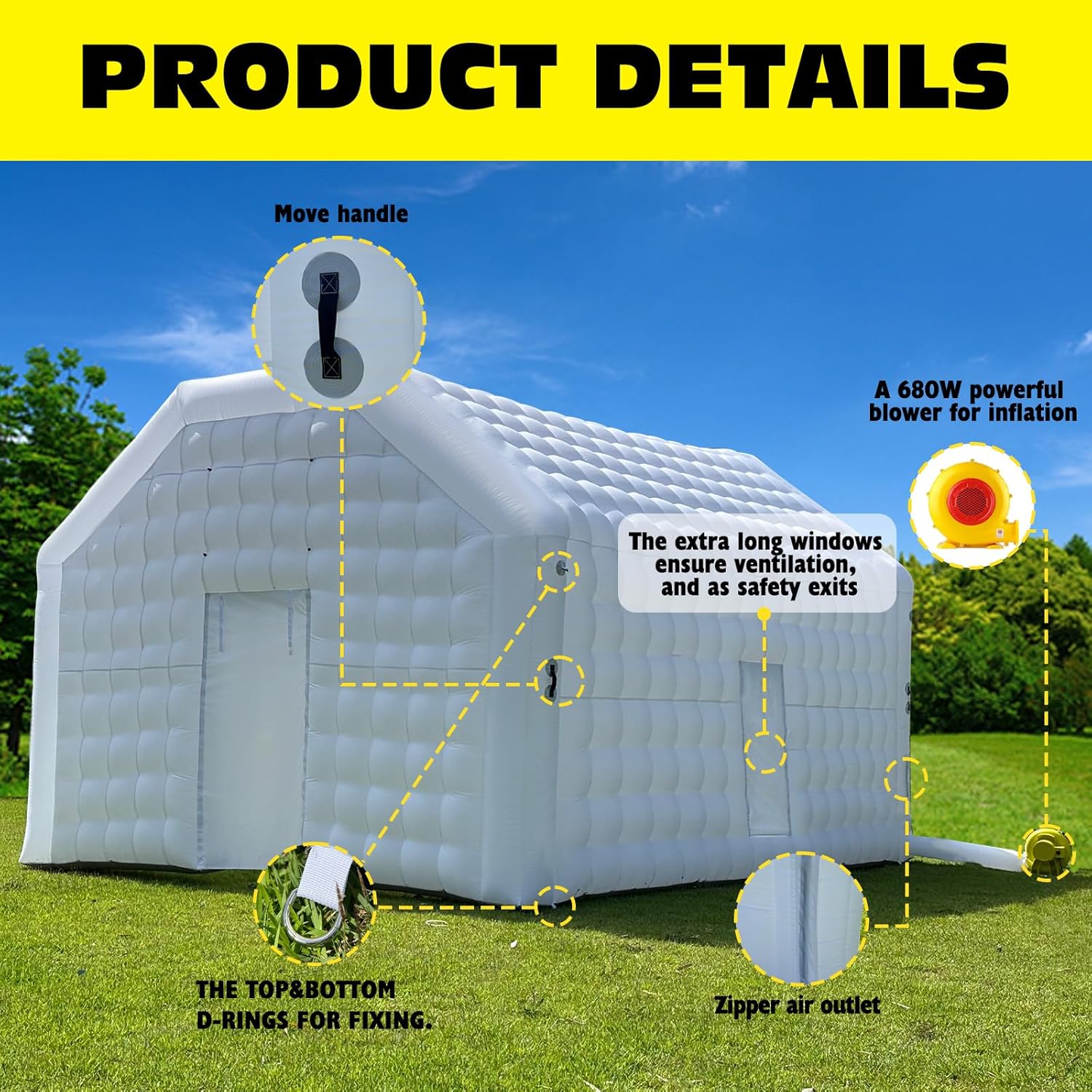 Inflatable Night Club Extra Large Party Tent with Logo Blow up Nightclub Tent for Wedding Birthday Raves