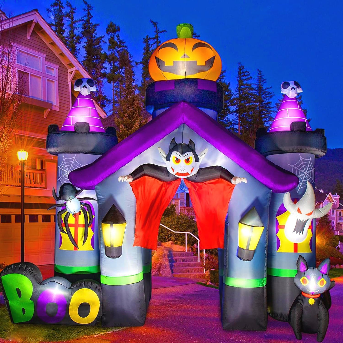 14FT Halloween aufblasbarer Spuk-Tor-Bogen Outdoor-Dekoration