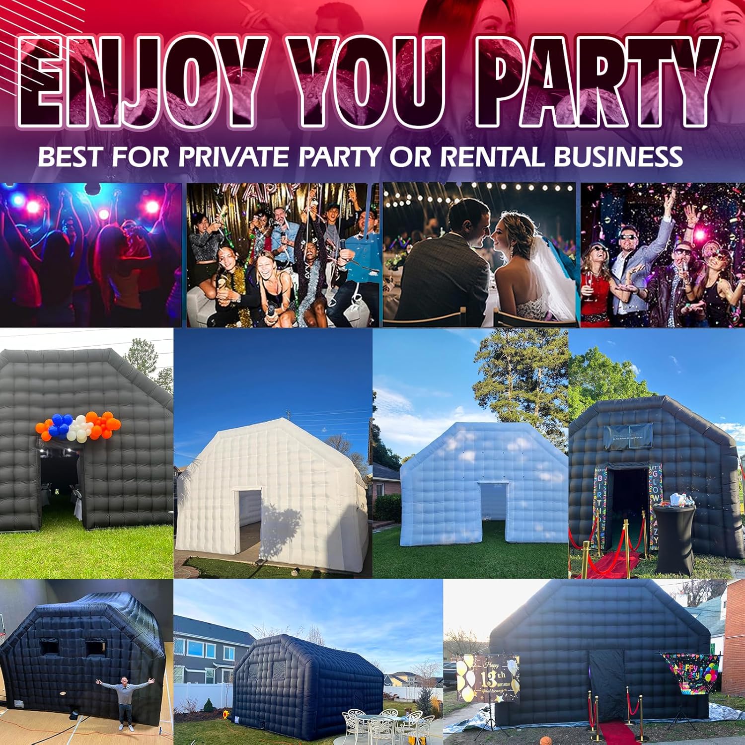 Inflatable Night Club Extra Large Party Tent with Logo Blow up Nightclub Tent for Wedding Birthday Raves